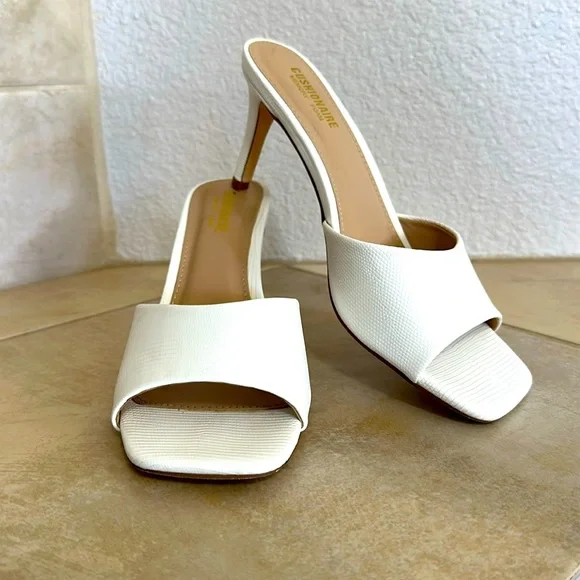 Cushionaire Evie One Band Dress Heel White 6.5M - Picture 1 of 8